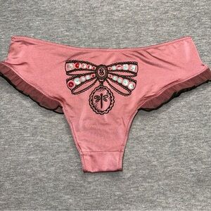 NWT Victoria’s Secret Vintage Sexy Ruffle Trim Dragonfly Cheeky Panties Small